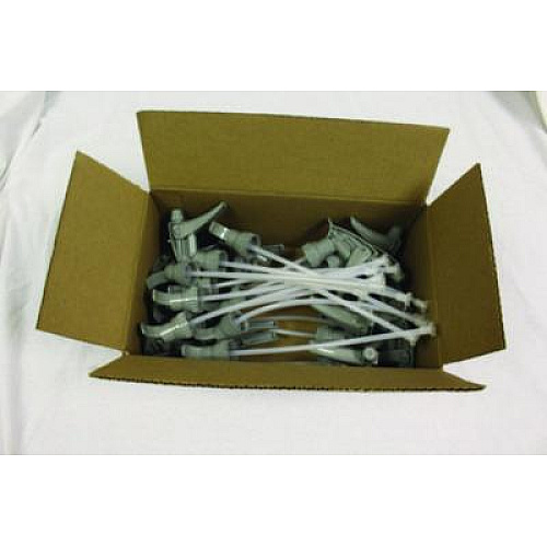 Boardwalk Chemical-Resistant Trigger Sprayer 320CR, Fits 32 oz Bottles, 9.5" Tube, Gray, 24/Carton (72109)