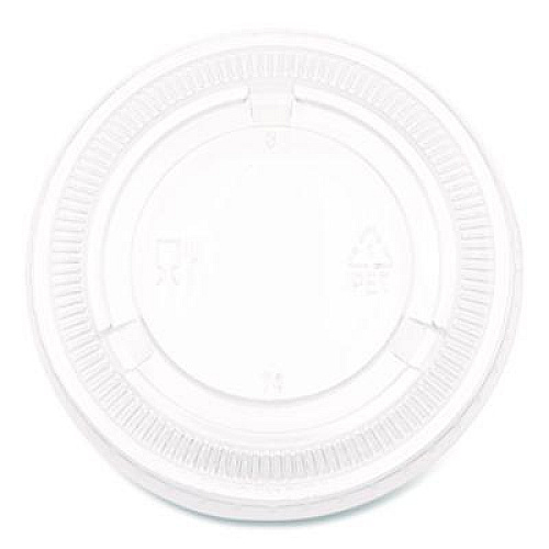 Boardwalk Souffle/Portion Cup Lids, Fits 3.25 oz to 5.5 oz Portion Cups, Plastic, Clear, 2,500/Carton (PRTLID4)