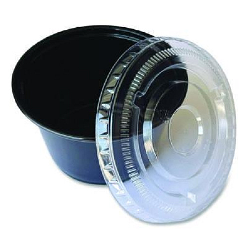 Boardwalk Souffle/Portion Cup Lids, Fits 3.25 oz to 5.5 oz Portion Cups, Plastic, Clear, 2,500/Carton (PRTLID4)