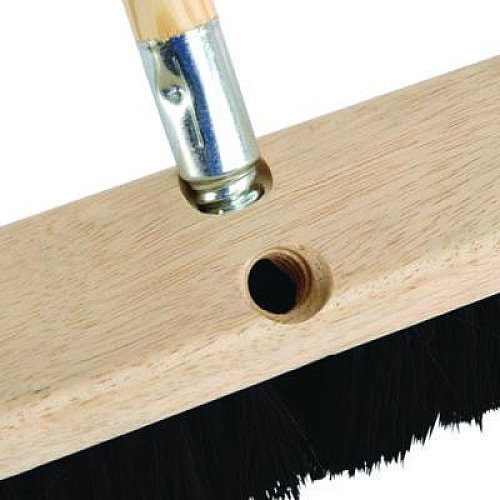 Boardwalk Metal Tip Threaded Hardwood Broom Handle, 0.94" dia x 60", Natural (136)