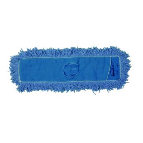 Rubbermaid Commercial Twisted Loop Blend Dust Mop, PIC/PET Polyester, 24" x 5", Blue (25300BL00)