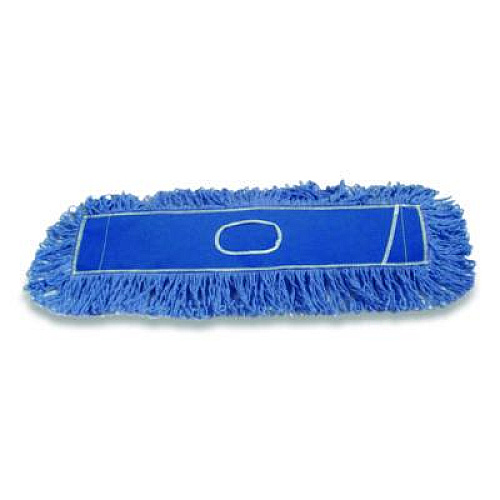 Rubbermaid Commercial Twisted Loop Blend Dust Mop, PIC/PET Polyester, 24" x 5", Blue (25300BL00)