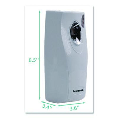 Boardwalk Metered Air Freshener Dispenser, 3.5 x 3.75 x 9.5, White, 12/Carton (908CT)