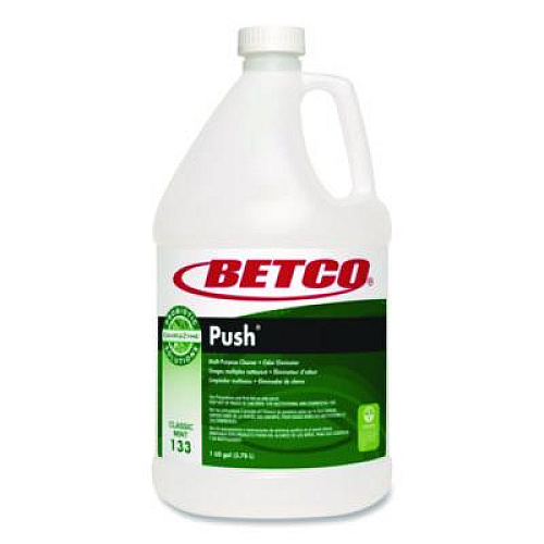 Betco Green Earth Push Enzyme Multipurpose Cleaner, Mint Scent, 1 gal Bottle, 4/Carton (1330400)
