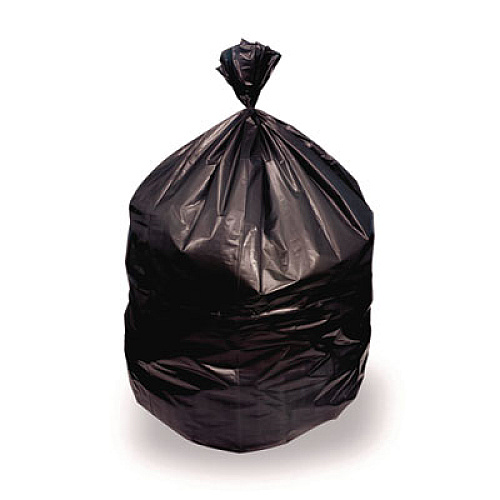 Heritage Linear Low-Density Can Liners, 16 gal, 0.9 mil, 24" x 32", Black, Flat Pack, 500/Carton (H4832TK)