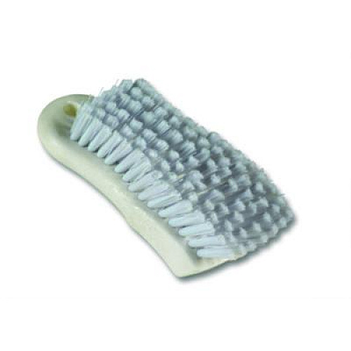Boardwalk Scrub Brush, White Polypropylene Bristles, 6" Brush, 6" Handle (FSCBWH)