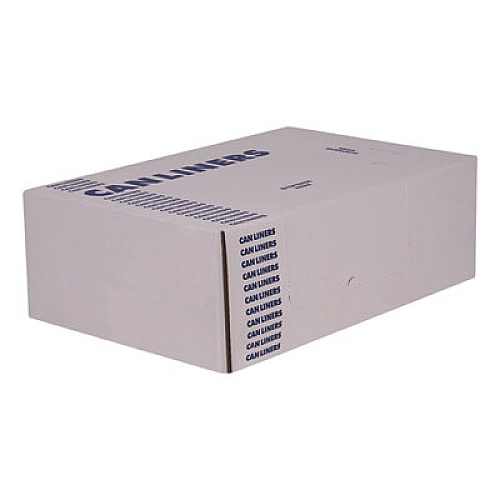 Heritage High-Density Waste Can Liners, 10 gal, 8 mic, 24" x 24", Black, Roll, 1,000/Carton (Z4824LKR01)