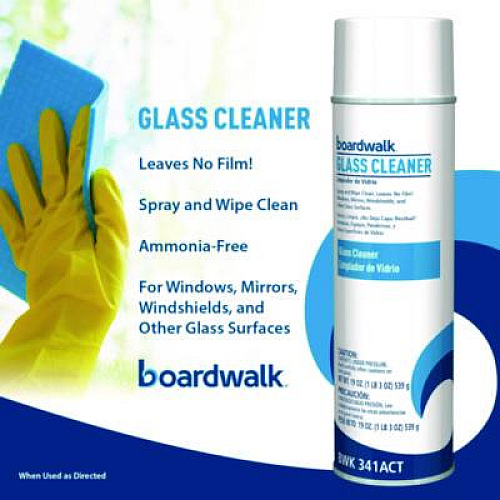 Boardwalk Heavy-Duty Glass Cleaner, Sweet Scent, 19 oz, Aerosol Spray (341AEA)