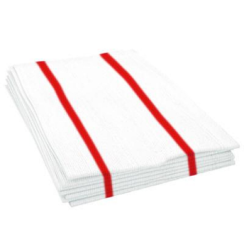Boardwalk Antimicrobial Foodservice Wipers, 1-Ply, 12 x 21, Red/White, 150/Carton (FS150W)