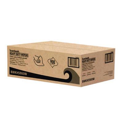 Boardwalk Hydrospun Wipers, 1-Ply, 12 x 13, White, 50/Bag, 18 Bags/Carton (HS900W)