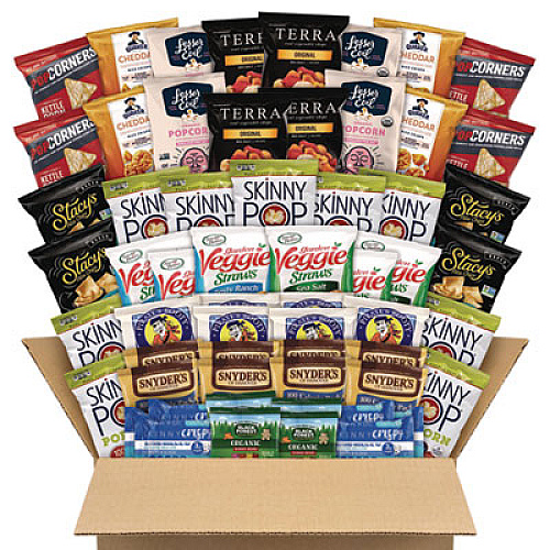 Snack Box Pros Big Healthy Snack Box, 61 Assorted Snacks/Box (700S0025)