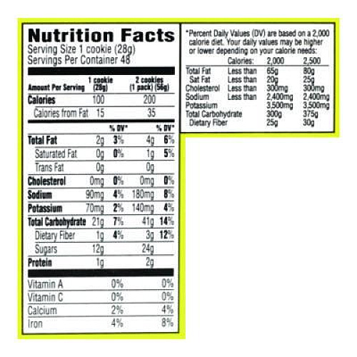 Nabisco Fig Newtons, 2 oz Pack, 2 Cookies/Pack, 24 Packs/Box (22000462)