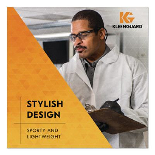 KleenGuard V60 30-06 Dual Readers Safety Glasses, 1.5+ Diopter, Black Half Frame, Clear Dual Lens, 6/Box (20387)