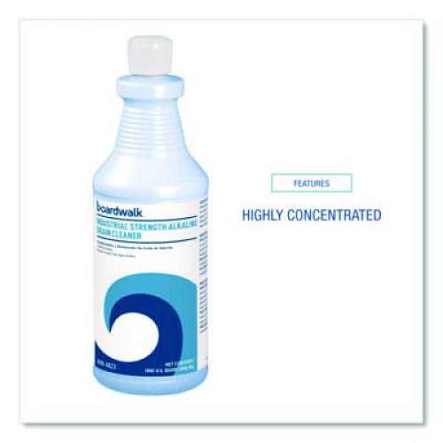 Boardwalk Industrial Strength Alkaline Drain Cleaner and Clog Remover, 32 oz Bottle (4823EA)