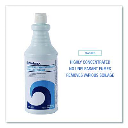 Boardwalk Industrial Strength RTU Porcelain Bowl and Tile Cleaner, Floral Scent, 32 oz Bottle (4820EA)