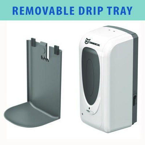 HLS Commercial Sanitizer Dispenser, 4.6 x 4.5 x 17, Silver (HLSSDW01)