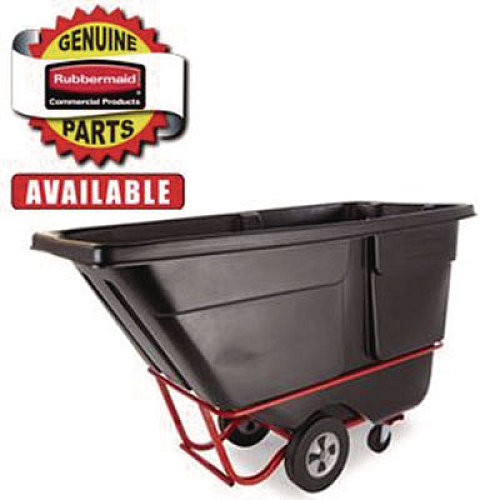 Rubbermaid Commercial 12-inch Wheel for 1 Cu Yd Standard Duty Tilt Truck, Black/Gray (1315L3)