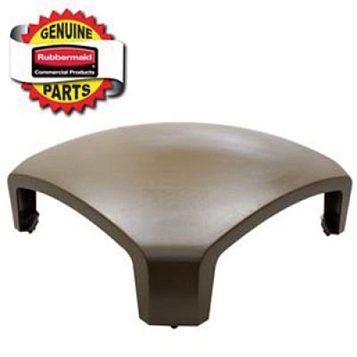 Rubbermaid Commercial Dome Top for Landmark Series Waste Receptacle, Square, 26 x 16 x 11.25, Driftwood (3975L1DWOOD)
