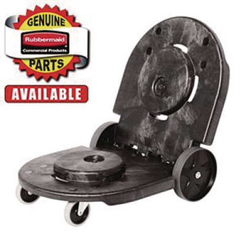 Rubbermaid Commercial Wheel/Axle Parts for 6173 Janitor Cart 2000, (2) 8" Wheels, Black/Gray (6173L9GRA)