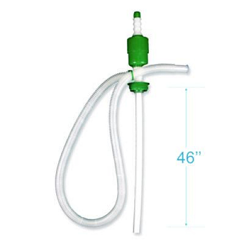 Boardwalk Drum Pump, 5 gpm, Plastic, 46" Tall, Clear, 25/Carton (00423CT)