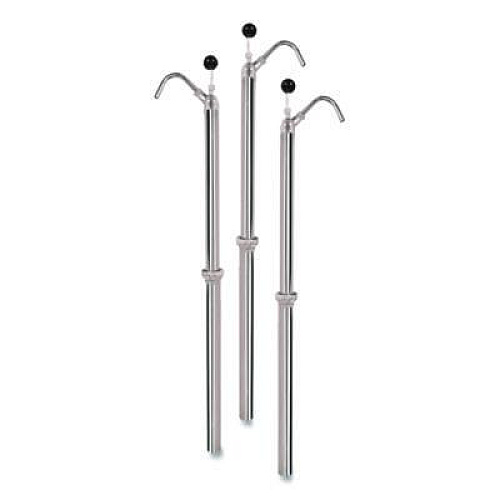 Boardwalk Bottle Pump, 22 oz Output, Steel, 42.5" Tall, Chrome, 6/Carton (00422)