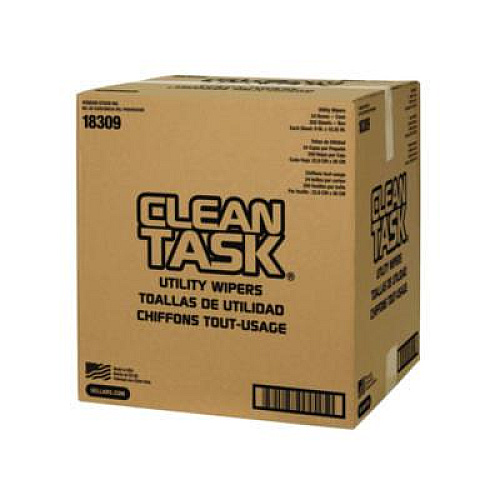 Sellars Clean Task Utility Wipers, 1-Ply, 9 x 10.25, White, 250 Sheets/Box, 24 Boxes/Carton (18309)