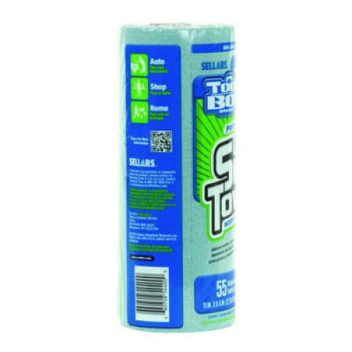 Sellars TOOLBOX Blue Shop Towels, 1-Ply, 11 x 9.4, Blue, 55 Sheets/Roll, 30 Rolls/Carton (54400)