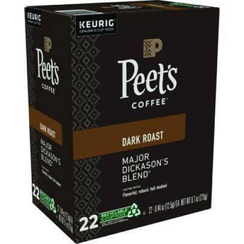 Peet's Coffee & Tea Major Dickason's Blend K-Cups, 22/Box (6547)