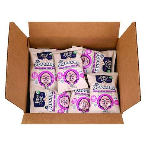 LesserEvil Himalayan Pink Salt Organic Popcorn, Salt, 0.46 oz Bag, 24/Carton (22001053)