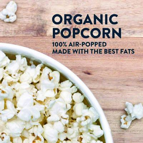 LesserEvil Himalayan Pink Salt Organic Popcorn, Salt, 0.46 oz Bag, 24/Carton (22001053)