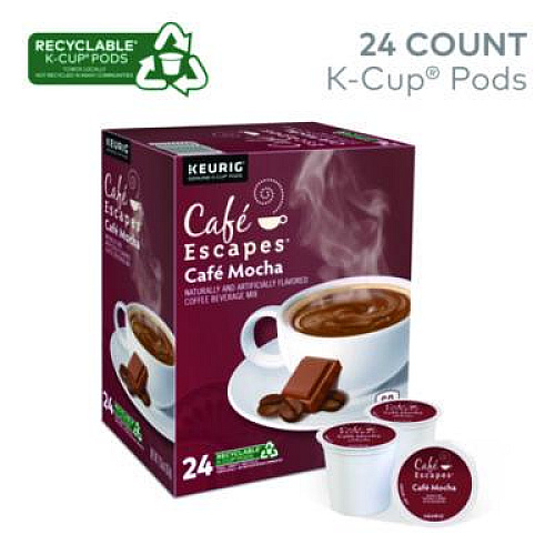 Caf Escapes Cafe Escapes Mocha K-Cups, 24/Box (6803)