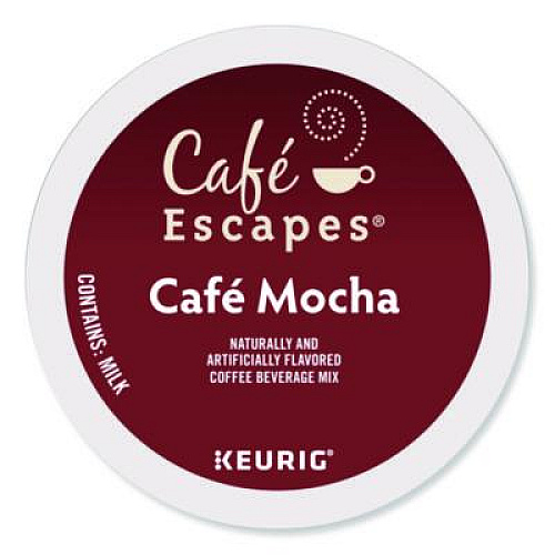 Caf Escapes Mocha K-Cups, 24/Box, 96/Carton (6803CT)