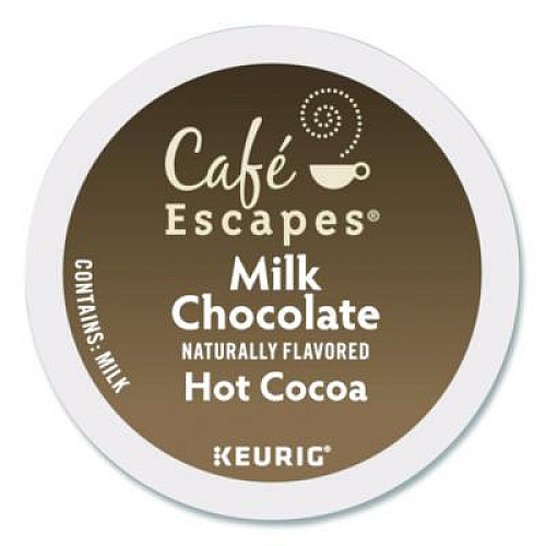 Caf Escapes Cafe Escapes Milk Chocolate Hot Cocoa K-Cups, 24/Box (6801)