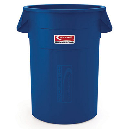 Suncast Commercial Utility Trash Can, 56.9 gal, Plastic, Blue (TCU55BL)