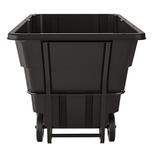 Suncast Commercial 2 cu yd Standard Duty Tilt Truck, Forkliftable Frame, 1,400 lb Capacity, Black (RMTTSD200D)