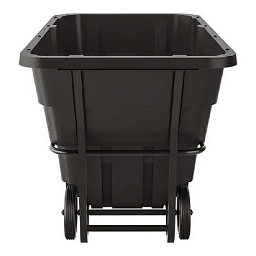 Suncast Commercial 1.5 cu yd Standard Duty Tilt Truck, Forkliftable Frame, 1,300 lb Capacity, Black (RMTTSD150D)
