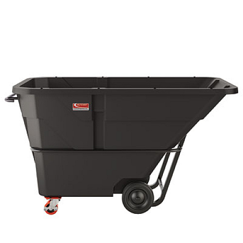 Suncast Commercial 1.5 cu yd Standard Duty Tilt Truck, Forkliftable Frame, 1,300 lb Capacity, Black (RMTTSD150D)
