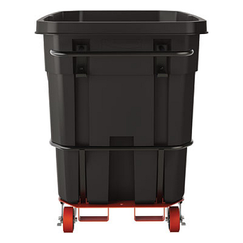 Suncast Commercial 1 cu yd Standard Duty Tilt Truck, Forkliftable Frame, 1,300 lb Capacity, Black (RMTTSD100D)
