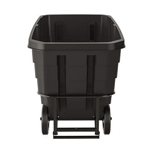 Suncast Commercial 1 cu yd Standard Duty Tilt Truck, Forkliftable Frame, 1,300 lb Capacity, Black (RMTTSD100D)