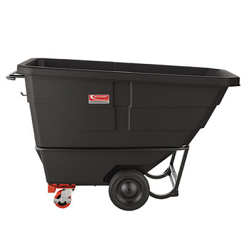 Suncast Commercial 0.75 cu yd Standard Duty Tilt Truck, 1,300 lb Capacity, Black (RMTTSD75D)