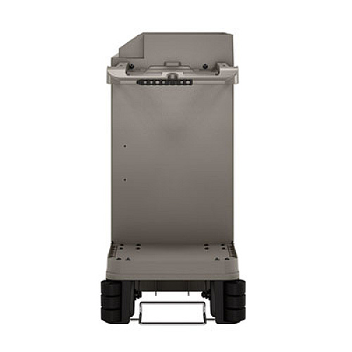 Suncast Commercial Partially Assembled Premium Housekeeping Cart, Plastic, 1 Shelf, 24 x 62.13 x 49.75, Platinum (HKC2052)
