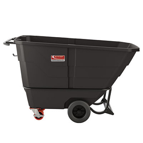 Suncast Commercial 0.5 cu yd Standard Duty Tilt Truck, 800 lb Capacity, Black (RMTTSD50D)