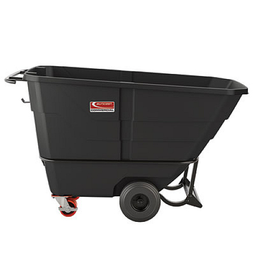 Suncast Commercial 0.5 cu yd Heavy Duty Tilt Truck, 1,350 lb Capacity, Black (RMTTHD50D)