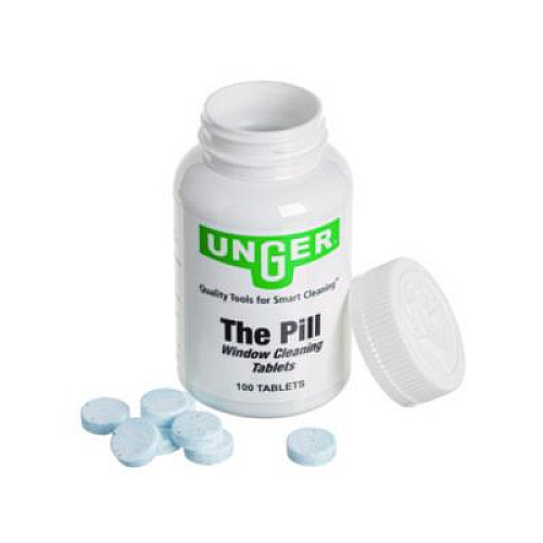 Unger Pill Window Cleaning Tablets, 100 Tablets/Bottle (PLBTLEA)