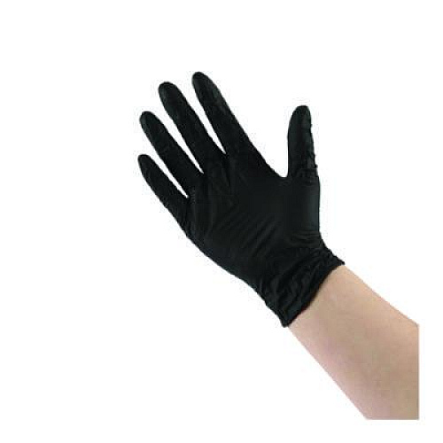 Boardwalk 396 Series Disposable General-Purpose Nitrile Gloves, Powder-Free, Small, 4.4 mil Thick, 9.5" Long, Black, 100/BX, 10 BX/CT (396SCTA)