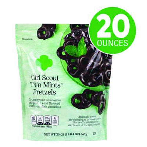 girl scouts Thin Mints Pretzels, Mint Chocolate, 20 oz Bag (22002340)
