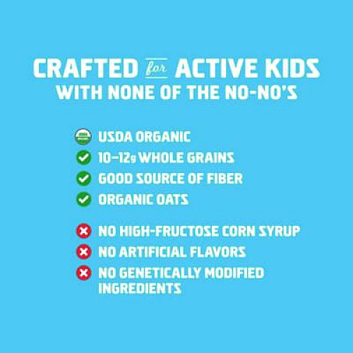 CLIF Bar Kid Organic Zbar Granola Bars Variety Pack, Assorted Flavors, 1.27 oz Bar, 36/Carton (22002341)