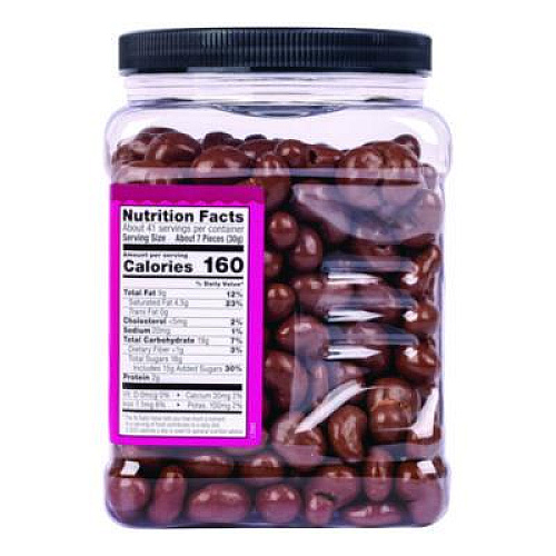Wellsley Farms Milk Chocolate Covered Cashews, 44 oz Jar (22002346)
