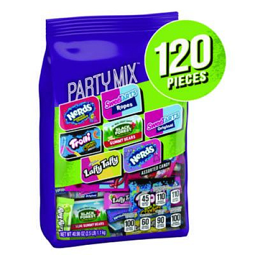 Ferrara Party Mix Stand-Up Bag, 120 Pieces, Assorted Flavors, 2.5 lb Bag (22002359)