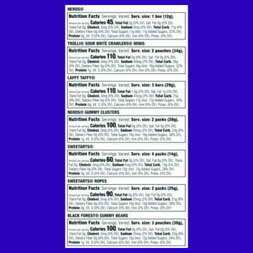 Ferrara Party Mix Stand-Up Bag, 120 Pieces, Assorted Flavors, 2.5 lb Bag (22002359)